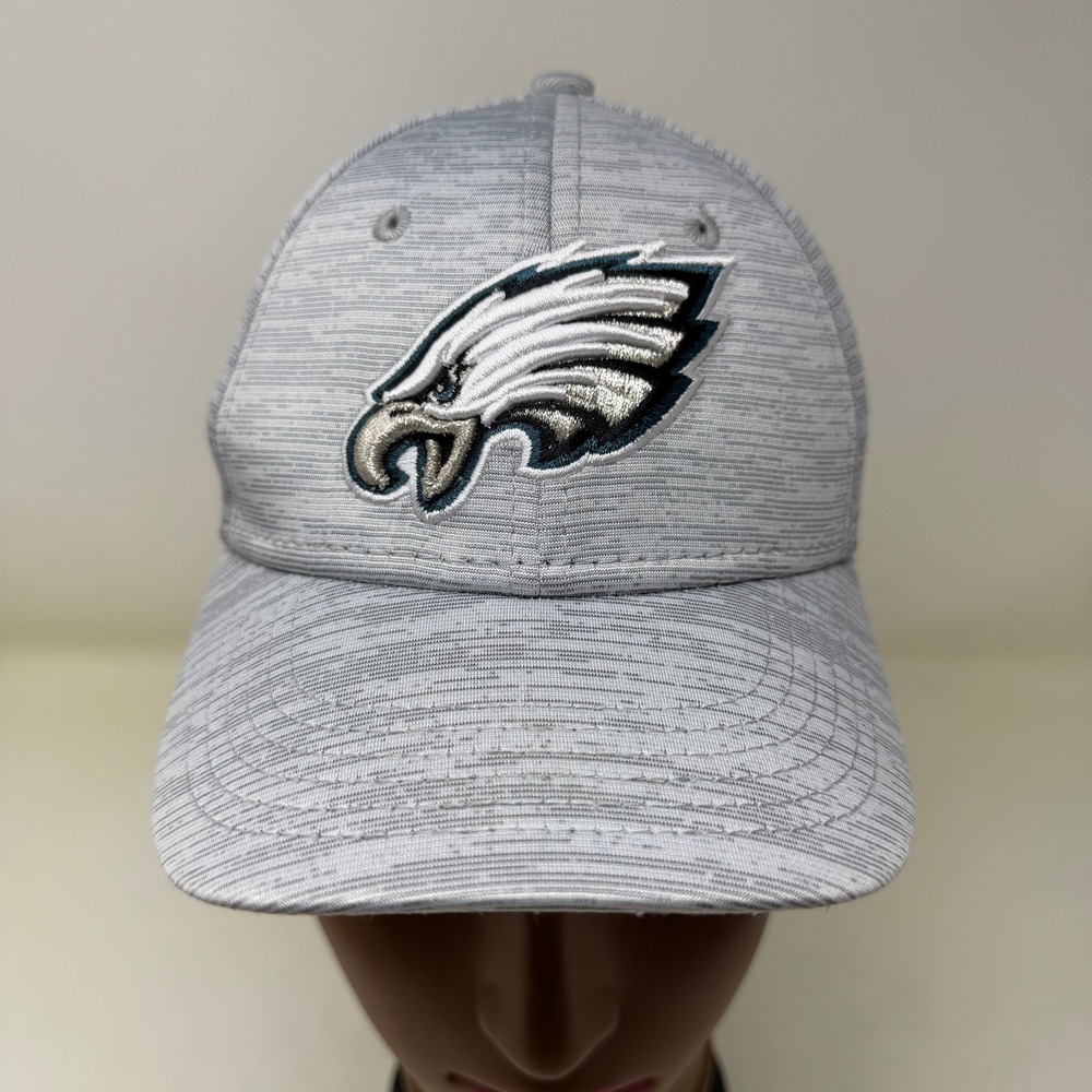 Philadelphia Eagles New Era 39THIRTY Hat Gray Stretch Fit NFL Football Youth